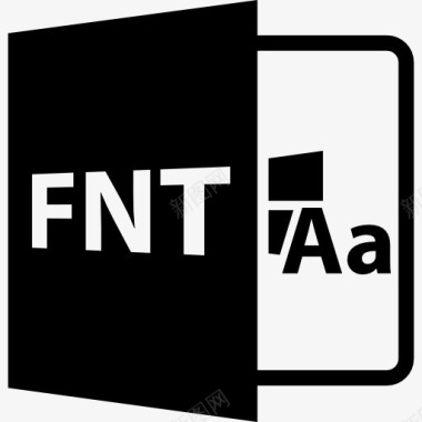 FNT开放文件格式图标图标