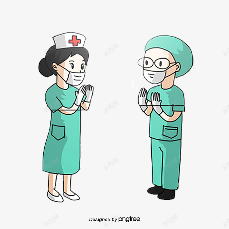 医疗医生护士手术服png免抠素材_新图网 https://ixintu.com 医生 医疗服 卡通医生 手术 护士