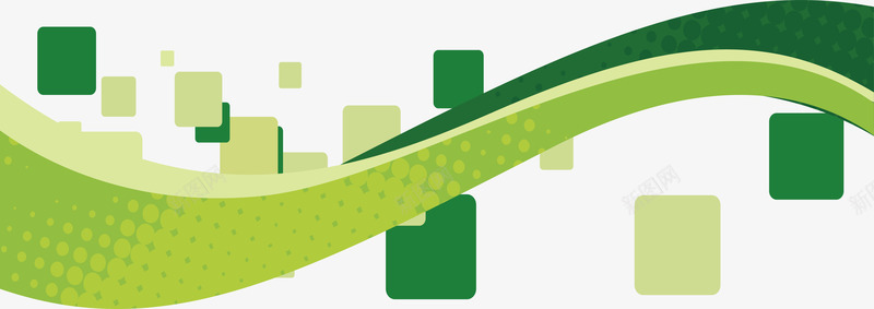 绿色波浪矩形海报png免抠素材_新图网 https://ixintu.com 抽象封面 矢量png 矩形 科技感 绿色波浪 绿色矩形