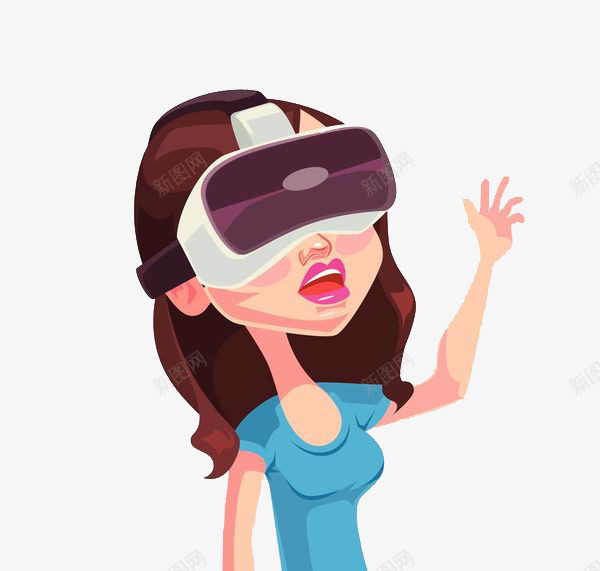 戴着VR眼睛的长发女子png免抠素材_新图网 https://ixintu.com VR VR世界 VR人物 VR眼睛 人 人物 科幻 虚拟与现实 虚拟人物 虚构