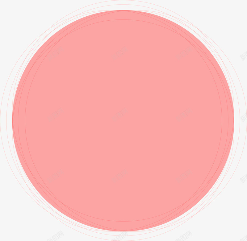 手绘粉色圆环图标png_新图网 https://ixintu.com 手绘 清新 粉色圆环