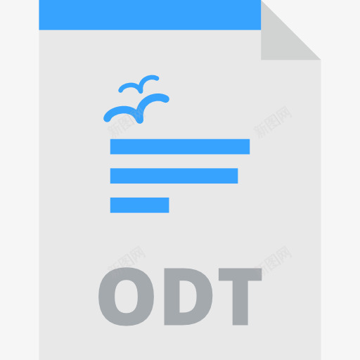 ODT图标png_新图网 https://ixintu.com ODT ODT文件格式 ODT格式的文件 打开文件 打开的文档中的文本 接口 文件和文件夹