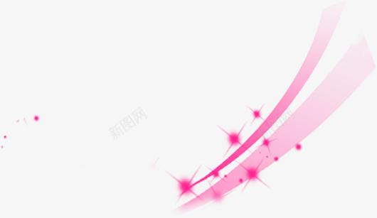 粉色线条光效png免抠素材_新图网 https://ixintu.com 粉色 线条