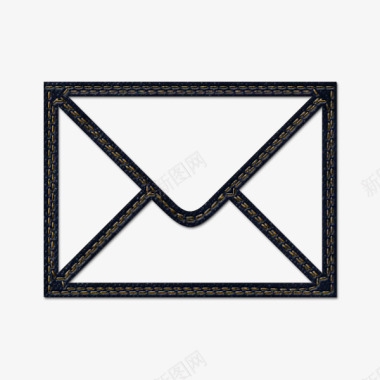 牛仔琼社会邮件信封消息电子邮件图标图标