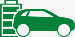 节能汽车绿色卡通节能汽车图图标高清图片