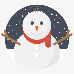白色雪人图标圣诞节png_新图网 https://ixintu.com 图标 圣诞节 白色 雪人