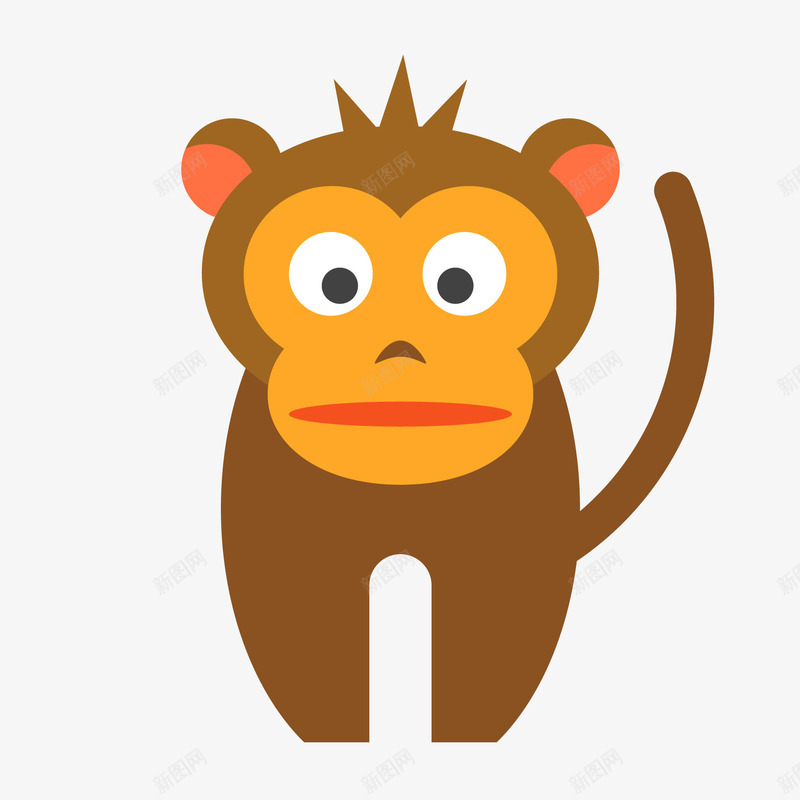 动物园可爱的小动物矢量图ai免抠素材_新图网 https://ixintu.com 动物 卡通 可爱 大自然 扁平化 森林 猴子 矢量图