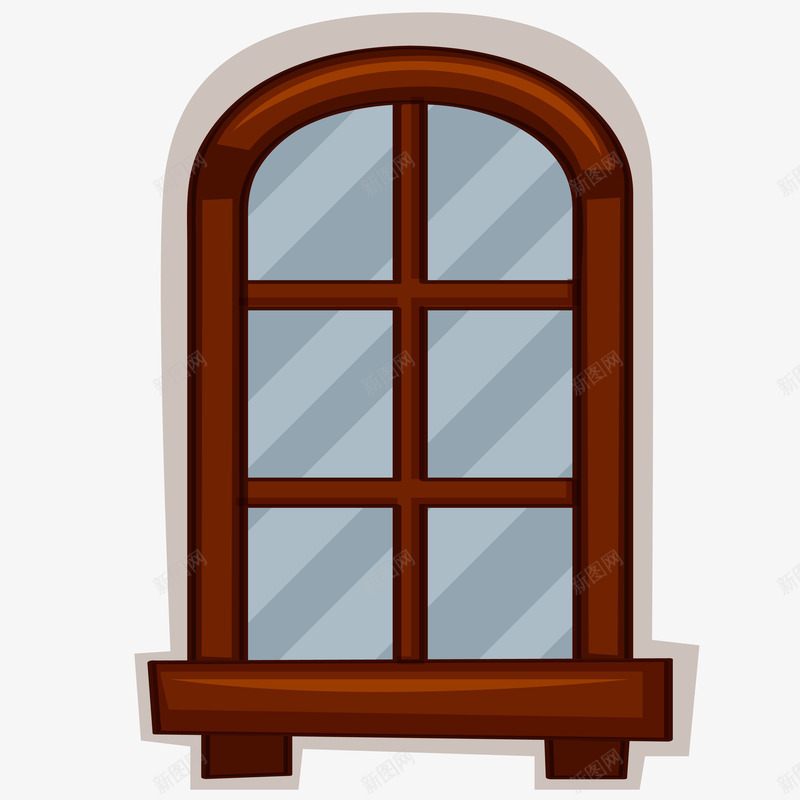 手绘木质窗户png免抠素材_新图网 https://ixintu.com 手绘 手绘木质窗户 手绘木质窗户PNG 木质 窗户