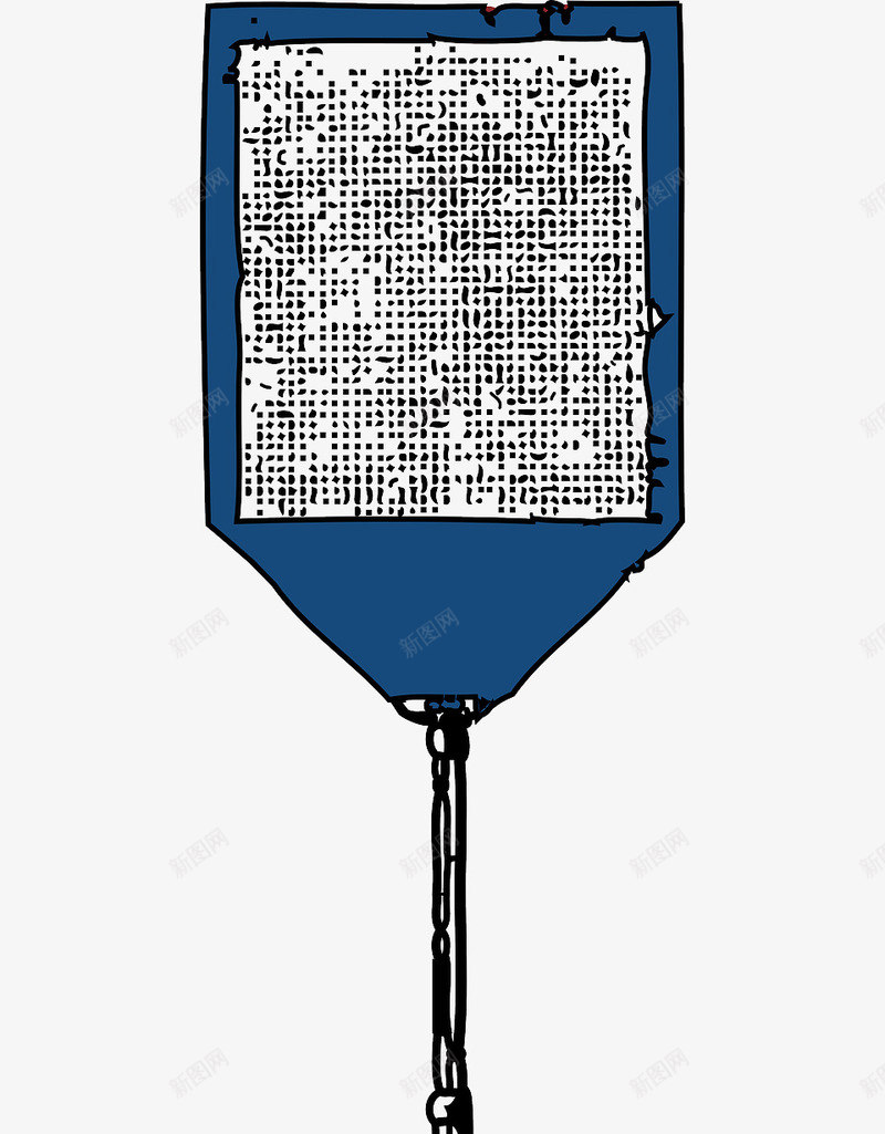 蓝色苍蝇拍png免抠素材_新图网 https://ixintu.com 灭蝇 网布 网格