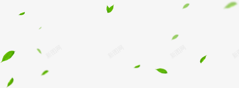 绿色春天漂浮树叶创意png免抠素材_新图网 https://ixintu.com 创意 春天 树叶 漂浮 绿色