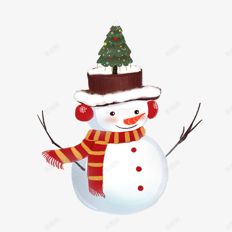 手绘圣诞节雪人png免抠素材_新图网 https://ixintu.com 圣诞快乐 圣诞节 堆雪人 手绘 手绘圣诞节雪人 雪人
