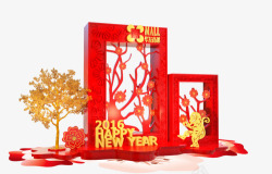 红色春节新年装饰素材