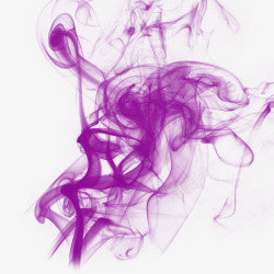 紫色的烟雾梦幻光芒漂浮紫烟高清图片