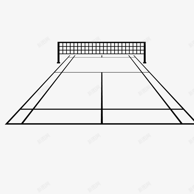 棒球网和球场图标png_新图网 https://ixintu.com 卡通 手绘 棒球网 球场 简笔 线条 网格 黑色的