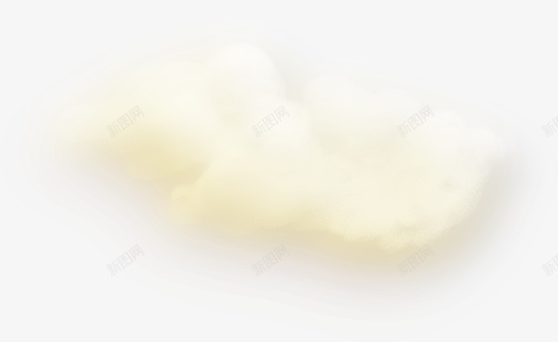 一团白色的云朵png免抠素材_新图网 https://ixintu.com 云朵 天空 棉花糖 淡黄色的天空 漂浮物 白色
