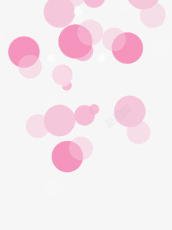 粉色飘浮圆点底纹素材