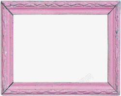 粉色漂亮木质相框素材