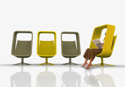 公共塑料装饰椅子素材