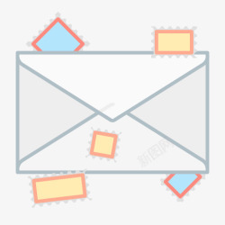 通信信封信邮件消息发送小东西的素材