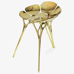 反光椅子金属不锈钢反光装饰艺术椅子高清图片