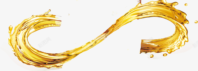 金黄色流动液体png免抠素材_新图网 https://ixintu.com 流动 流动油 液体 金黄色