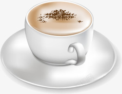 手绘咖啡杯矢量图素材