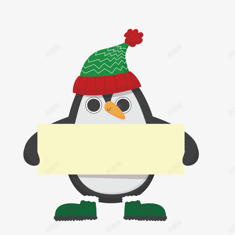 戴帽子的企鹅卡通图png免抠素材_新图网 https://ixintu.com 企鹅 动物 卡通 可爱的 帽子 手绘图 白纸