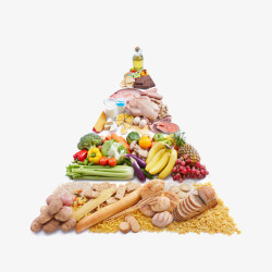 水果金字塔各种食物高清图片