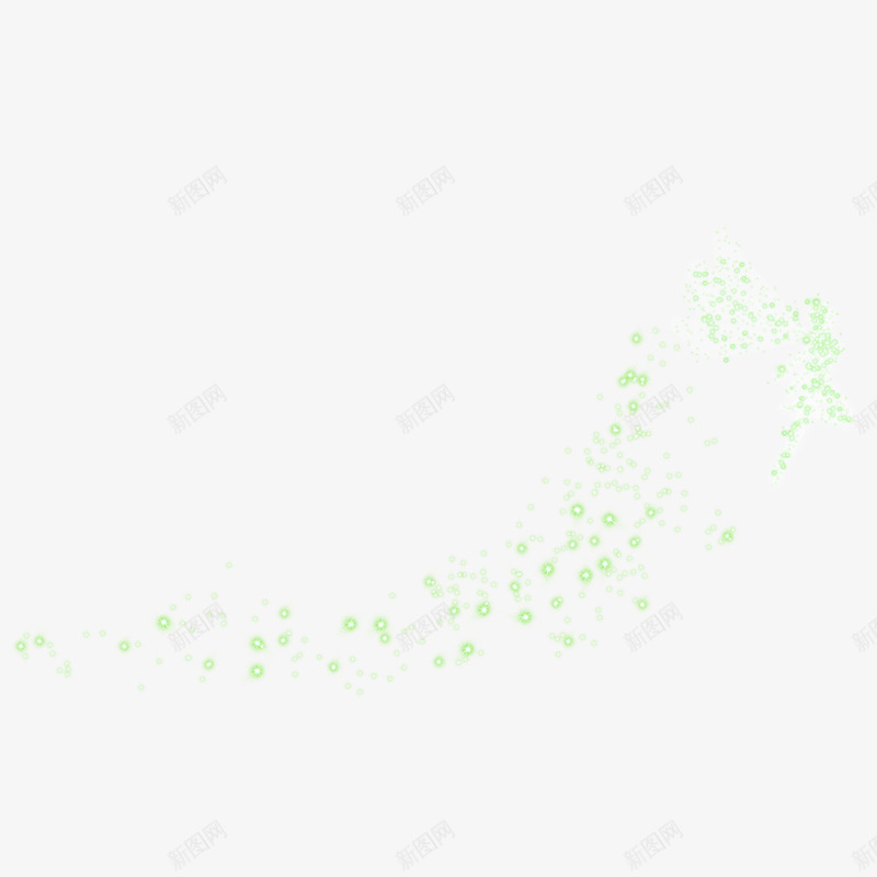 淡绿色的星光漂浮装饰图png免抠素材_新图网 https://ixintu.com 小清新文艺范 星光 淡绿色 漂浮元素