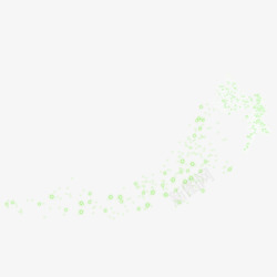 星光PNG图淡绿色的星光漂浮装饰图高清图片