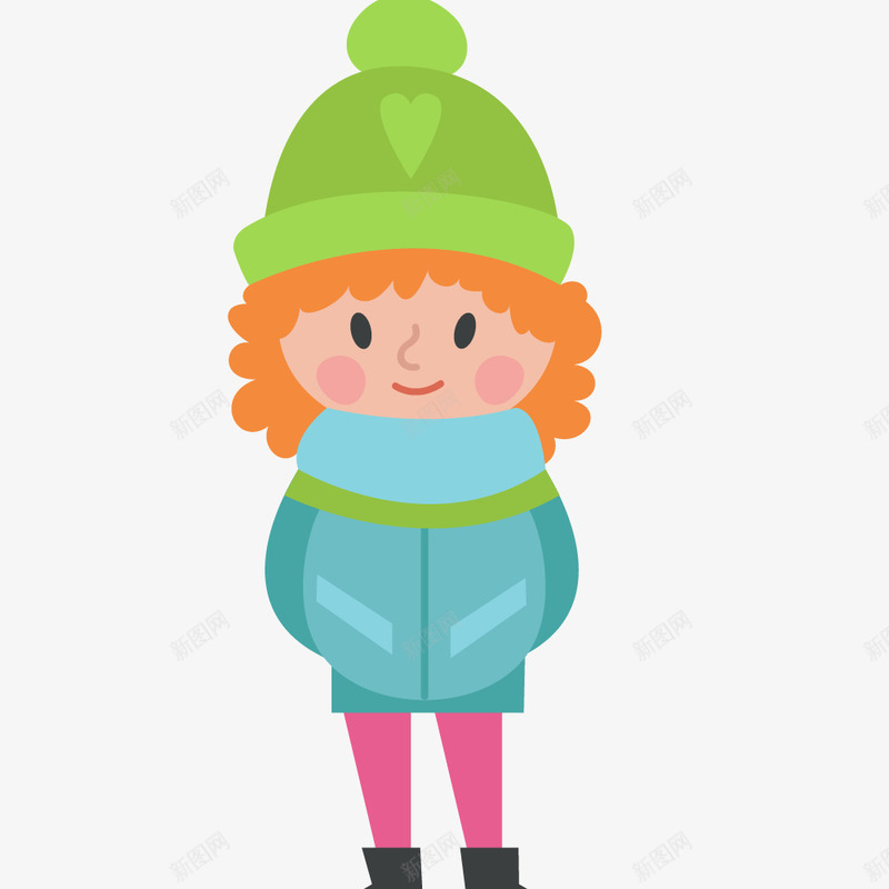穿蓝色衣服的小孩png免抠素材_新图网 https://ixintu.com png图形 冬季 小孩 帽子 服装 蓝色 装饰