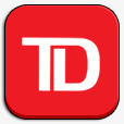 银行美国红iphoneipad图标png_新图网 https://ixintu.com Bank TD US 美国 银行