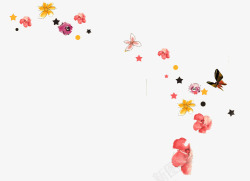 详情背景漂浮素材漂浮花瓣高清图片