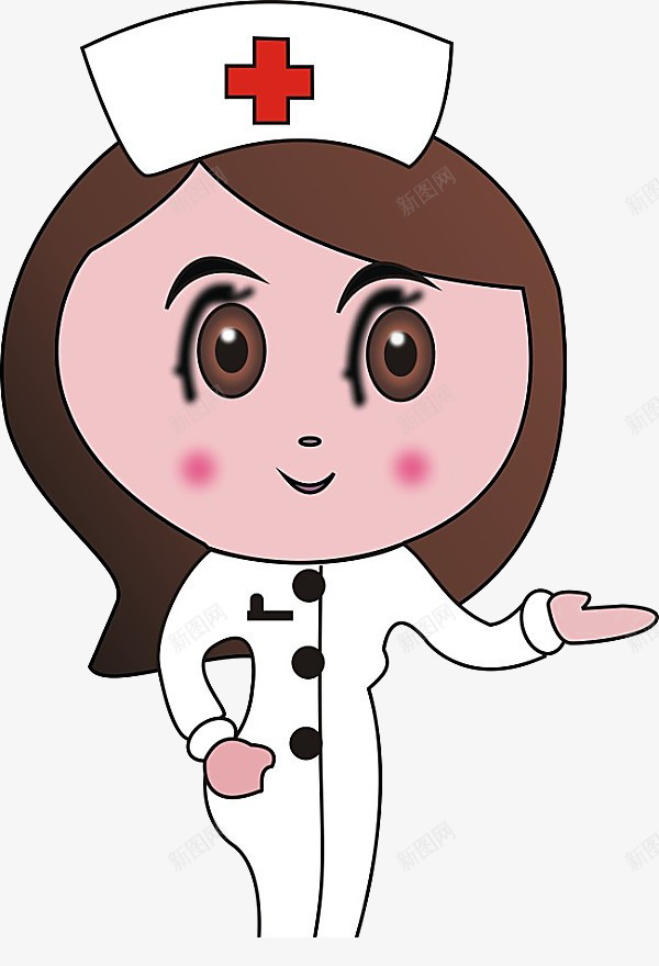 白衣天使png免抠素材_新图网 https://ixintu.com 卡通手绘 护士 护士节 装饰素材