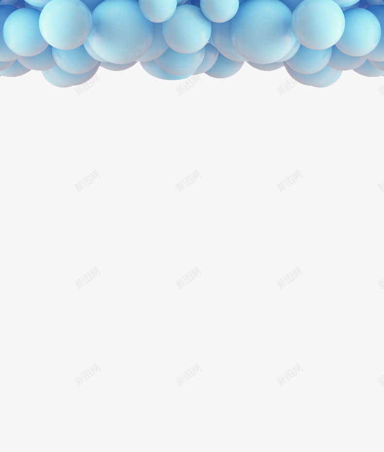 气球png免抠素材_新图网 https://ixintu.com 气球 气球墙 漂浮物 节日元素 蓝色气球
