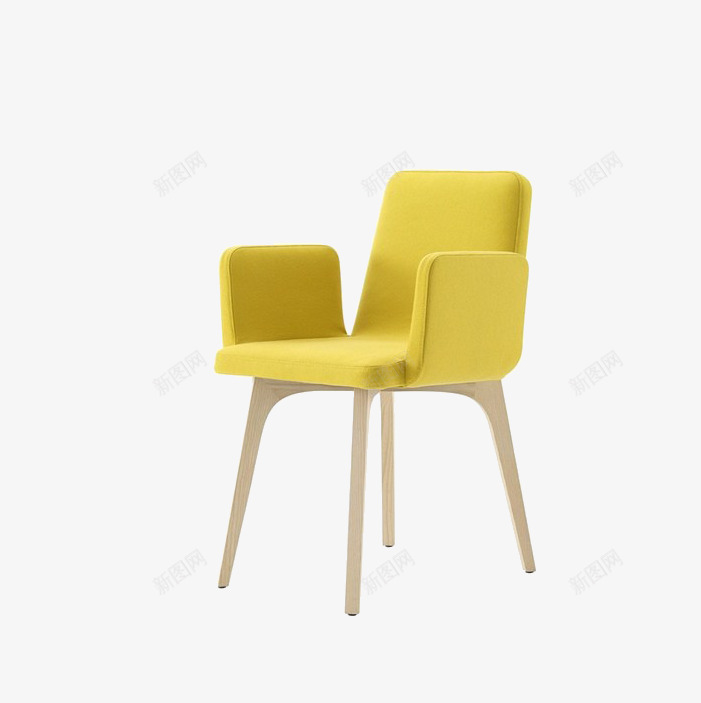 黄色椅子png免抠素材_新图网 https://ixintu.com 坐位 坐席 居家 座位 椅子 黄色