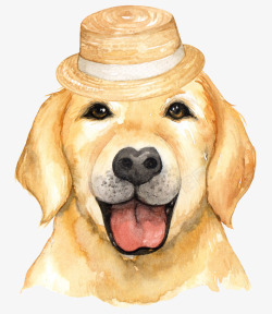 创意嘴巴卡通手绘可爱的狗高清图片