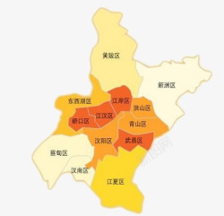 武汉市地图素材