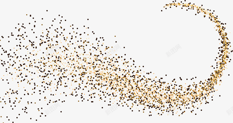 金色闪耀亮片曲线png免抠素材_新图网 https://ixintu.com 亮片 漂浮尘埃 节庆曲折 金色曲线 金色砂砾 闪耀金沙 飘扬尘土