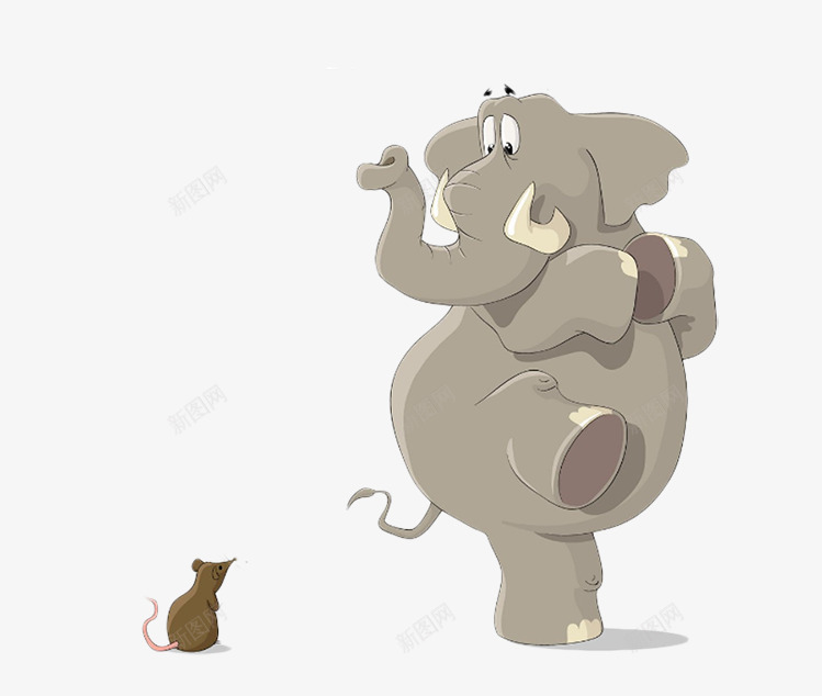 大象与老鼠片png免抠素材_新图网 https://ixintu.com png免抠图片 动物背景图片 卡通手绘大象图片 手绘老鼠图片