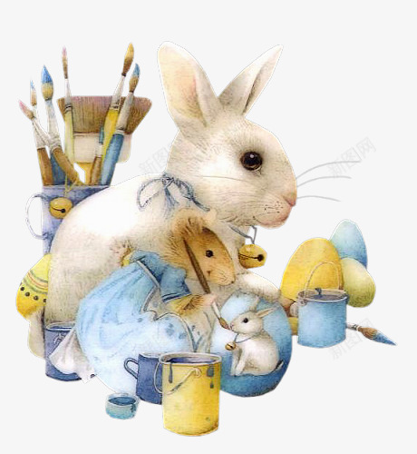 一只兔子png免抠素材_新图网 https://ixintu.com 可爱 小老鼠 手绘 画笔