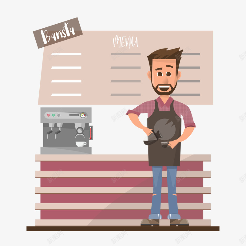 卡通在厨房做饭的男人矢量图eps免抠素材_新图网 https://ixintu.com 做饭 做饭男人 卡通 厨房 男人 男人做饭 矢量图