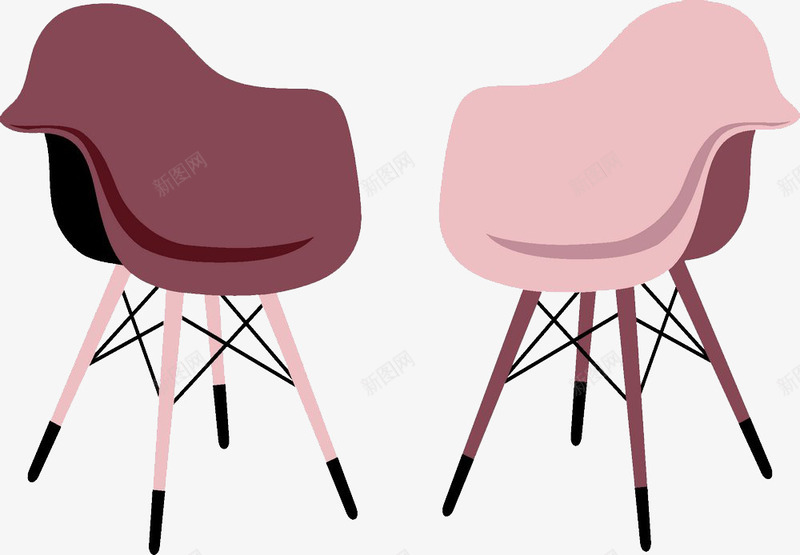 椅子图案png免抠素材_新图网 https://ixintu.com 办公 办公室 咖啡椅 家具 工作室 椅子 高脚椅