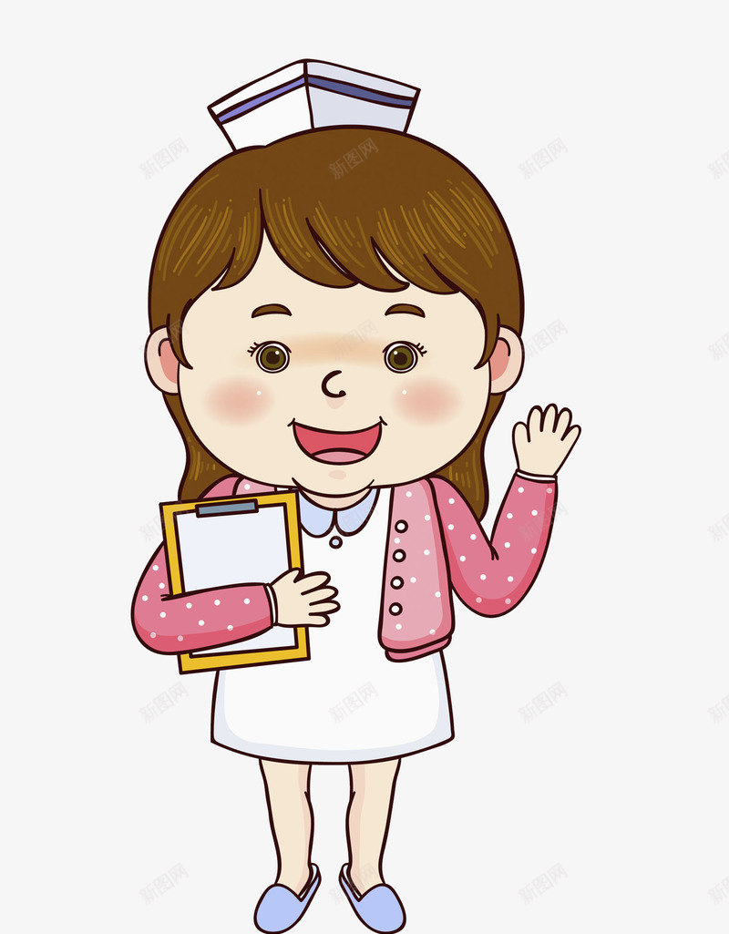 美女护士png免抠素材_新图网 https://ixintu.com 卡通人物 卡通手绘 水彩画 美女护士 肖像画 装饰图案