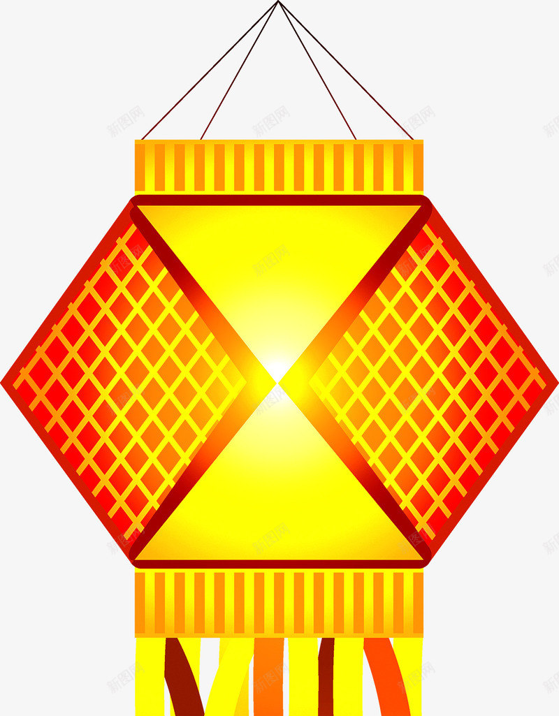 红色灯笼矢量图ai免抠素材_新图网 https://ixintu.com 中国风 喜庆 新年 春节 灯笼 红色 矢量图