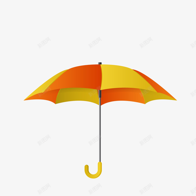 3D雨伞矢量图ai免抠素材_新图网 https://ixintu.com PNG免抠图下载 打开的伞 秋季 立体 装饰 雨伞 矢量图