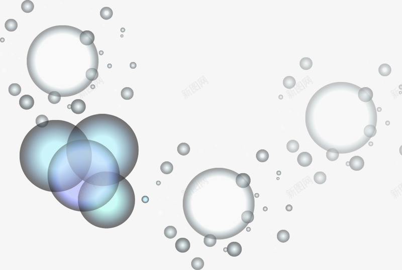 晶莹漂浮白色气泡png免抠素材_新图网 https://ixintu.com 晶莹 气泡 漂浮 白色