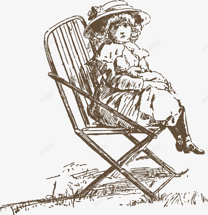 欧式古典藤椅装饰png免抠素材_新图网 https://ixintu.com 古典 家具 椅子 欧式 藤椅