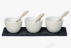 木质勺瓷器碗高清图片