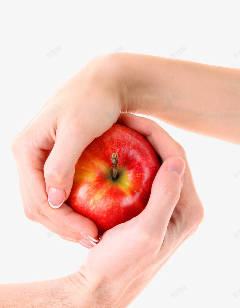 争夺红色苹果png免抠素材_新图网 https://ixintu.com 两只手 争夺 手势 握着苹果的手 水果之争 红苹果
